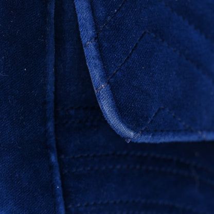 Gucci Velvet Matelasse Medium GG Marmont Shoulder Bag Cobalt Blue 12 of 14