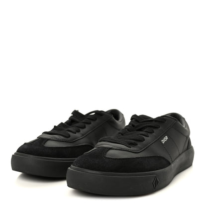Christian Dior Smooth Calfskin Suede Mens B101 Low Top Sneakers 42.5 Black 4 of 11