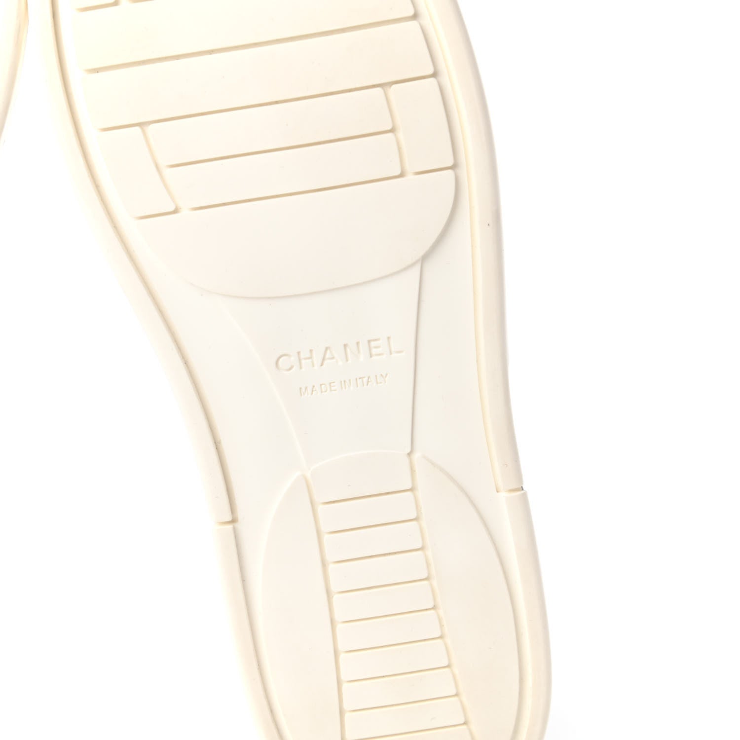 Chanel Calfskin Crocodile Embossed Cocodile High Top Sneakers 37.5 White 6 of 9