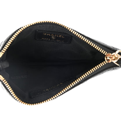 Chanel Lambskin Quilted Small No. 5 Cosmetic Case Black 5 of 9