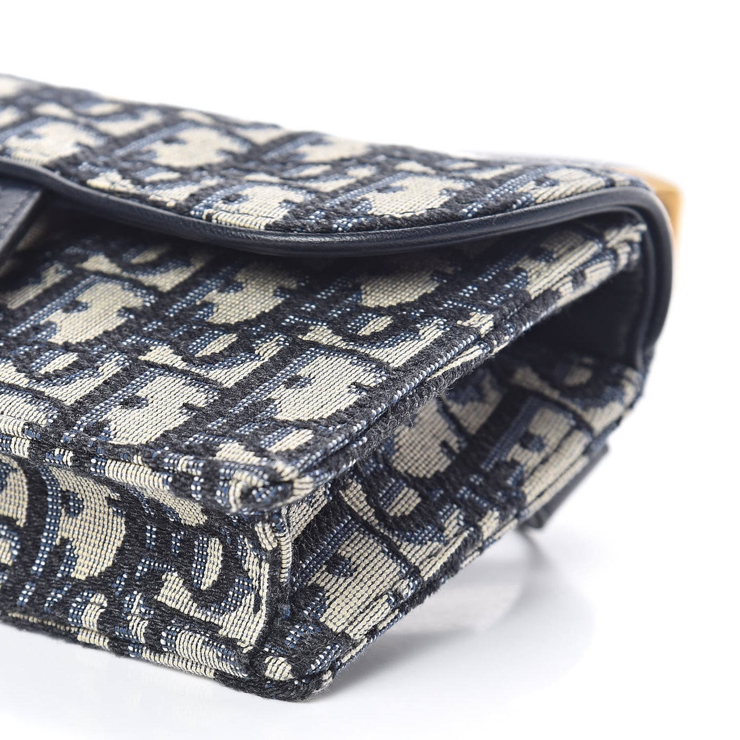 Oblique Saddle Belt Bag Blue