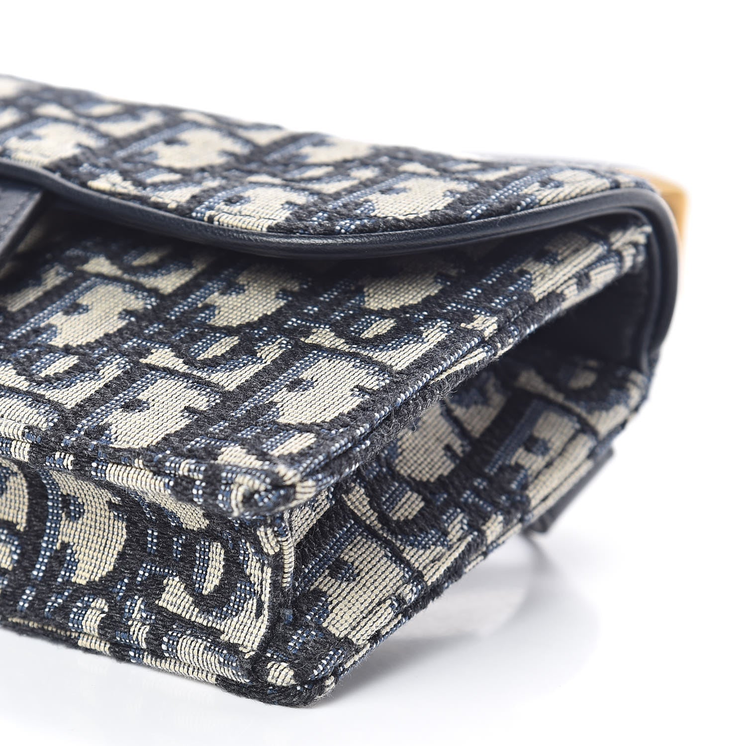 Christian Dior Oblique Saddle Belt Bag Blue 6 of 12