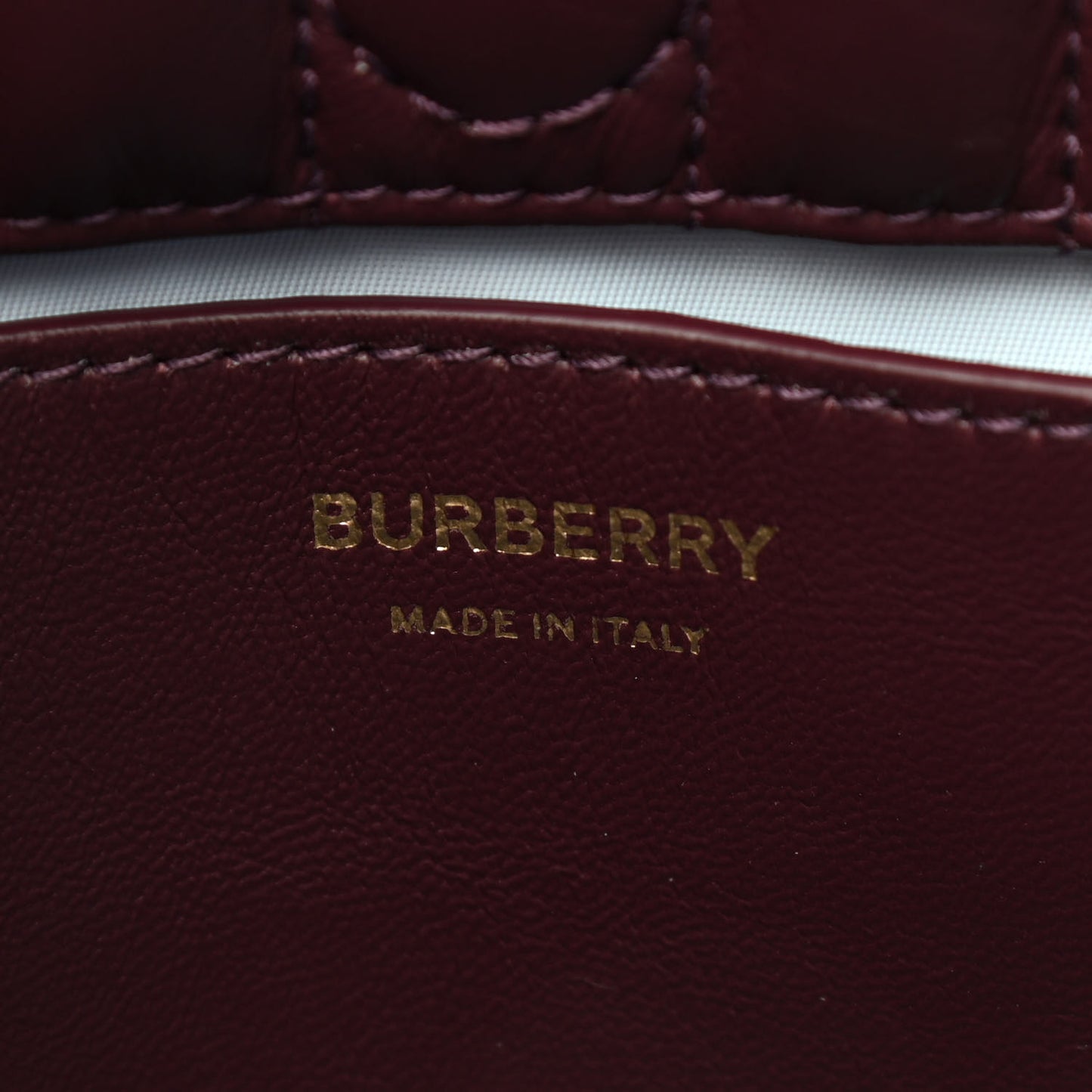 Lambskin Quilted Small Lola Bucket Bag Deep Maroon
