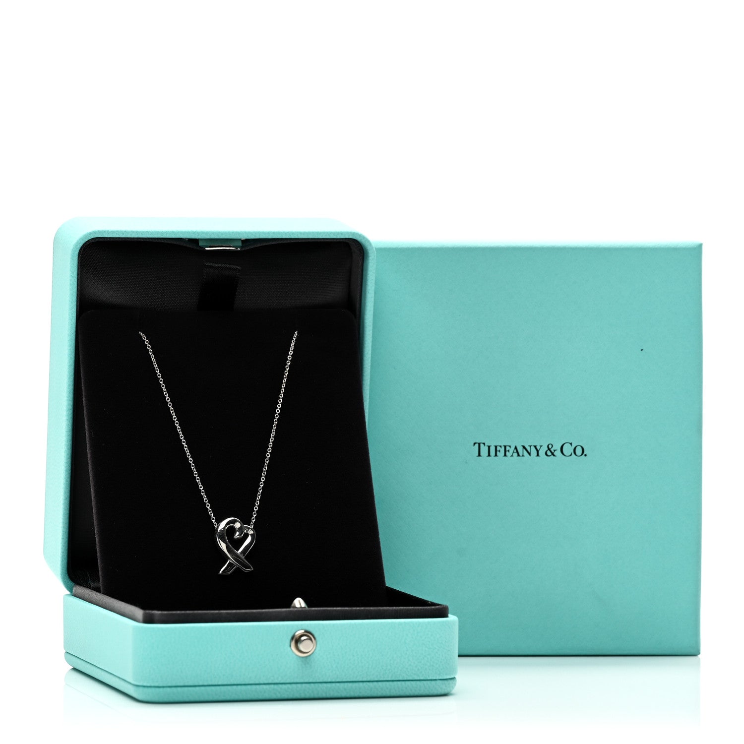 Tiffany Sterling Silver Paloma Picasso Loving Heart Pendant Necklace 6 of 6