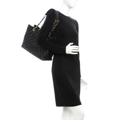 Chanel Caviar Quilted Grand Shopping Tote GST Black 2 of 12