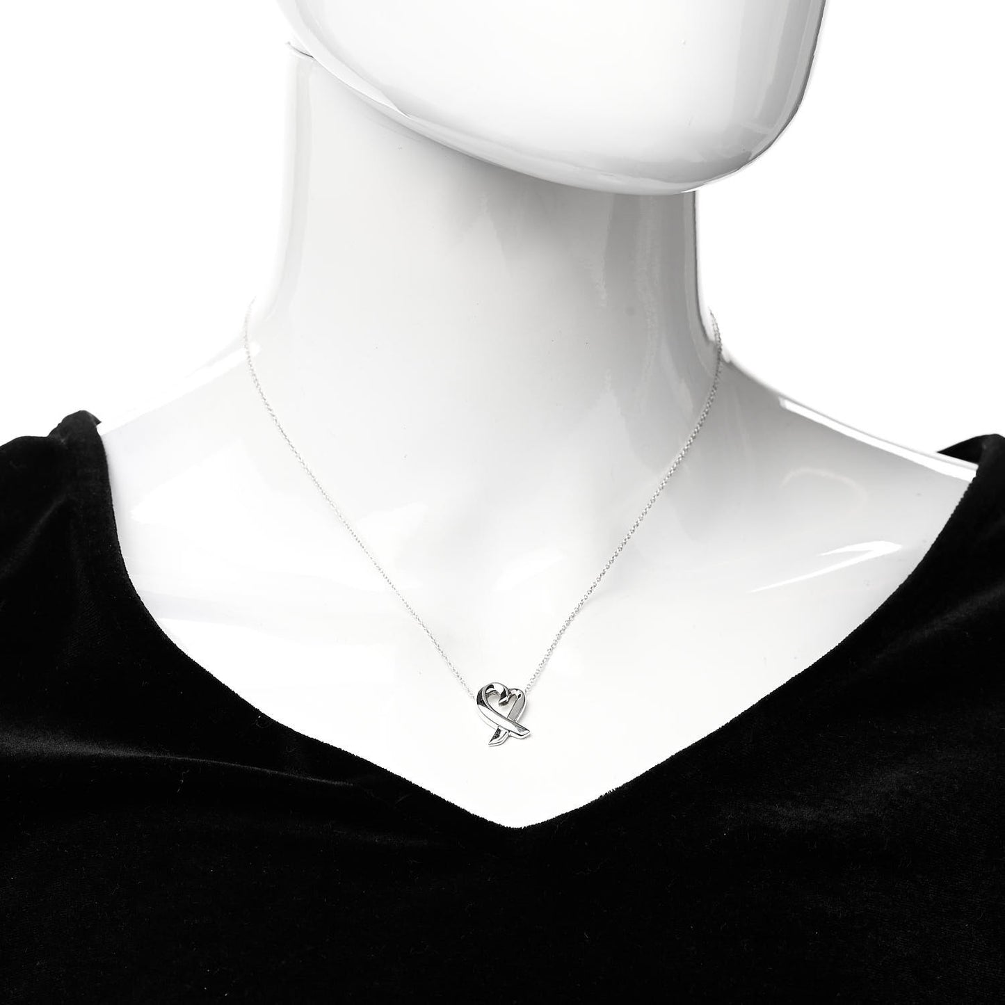 Sterling Silver Small Paloma Picasso Loving Heart Pendant Necklace