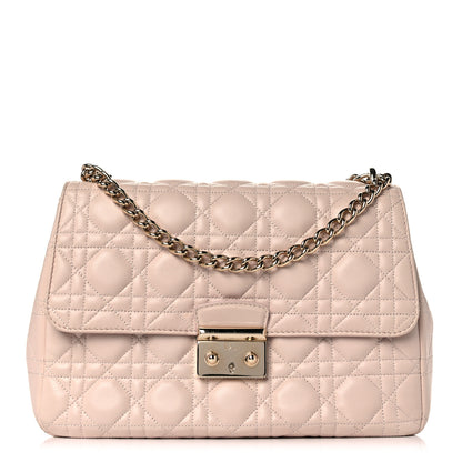 Christian Dior Lambskin Cannage Large Miss Dior Flap Rose Poudre 1 of 15