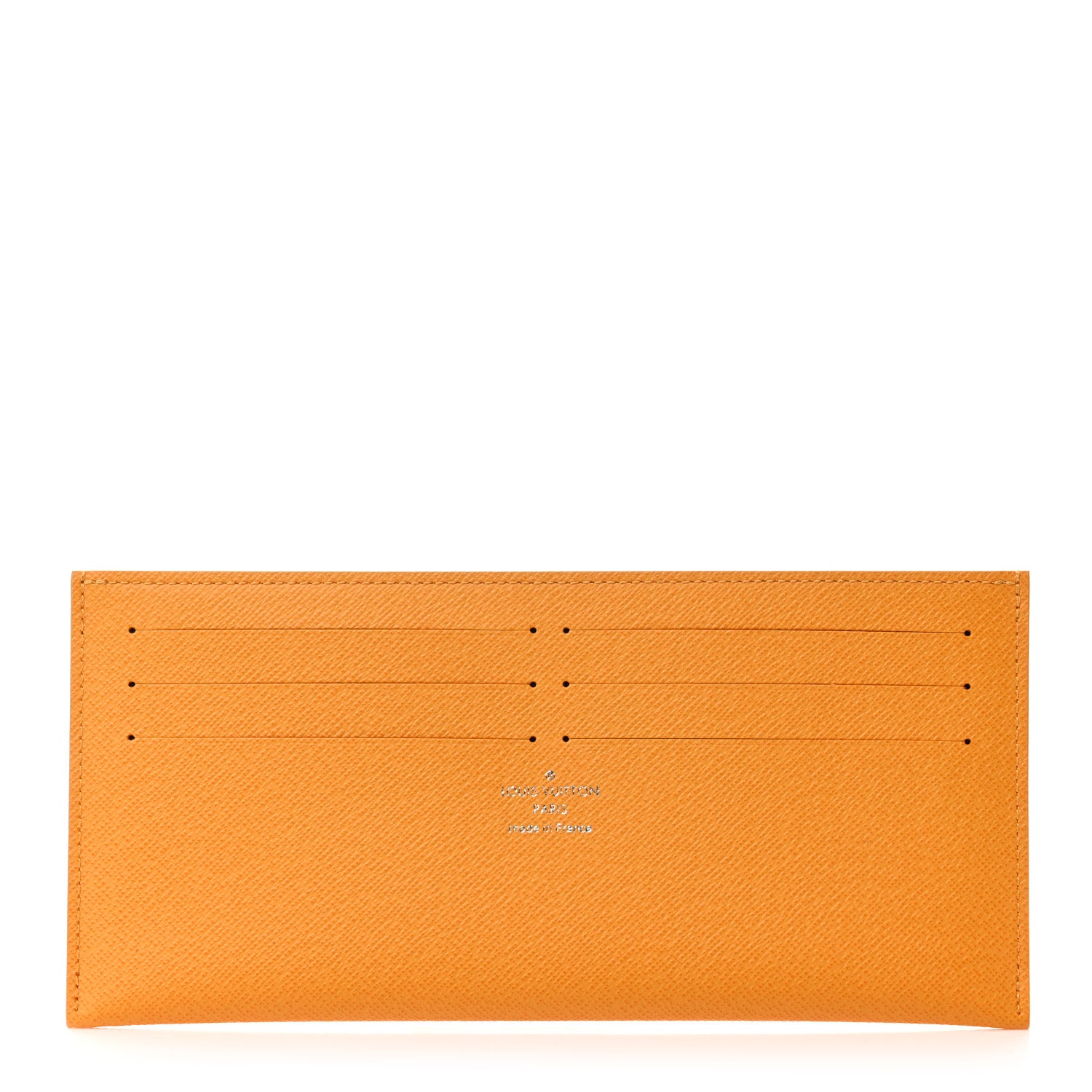 Louis Vuitton Calfskin Felicie Card Holder Insert Saffron Yellow 1 of 6