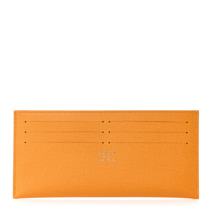 Louis Vuitton Calfskin Felicie Card Holder Insert Saffron Yellow 1 of 6