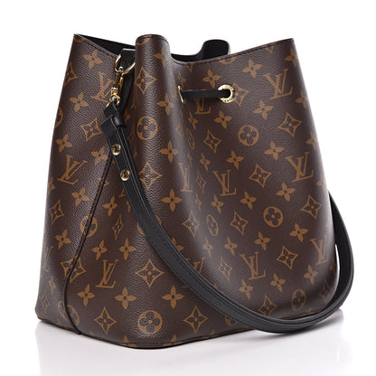 Louis Vuitton Monogram Neonoe MM Black 3 of 9