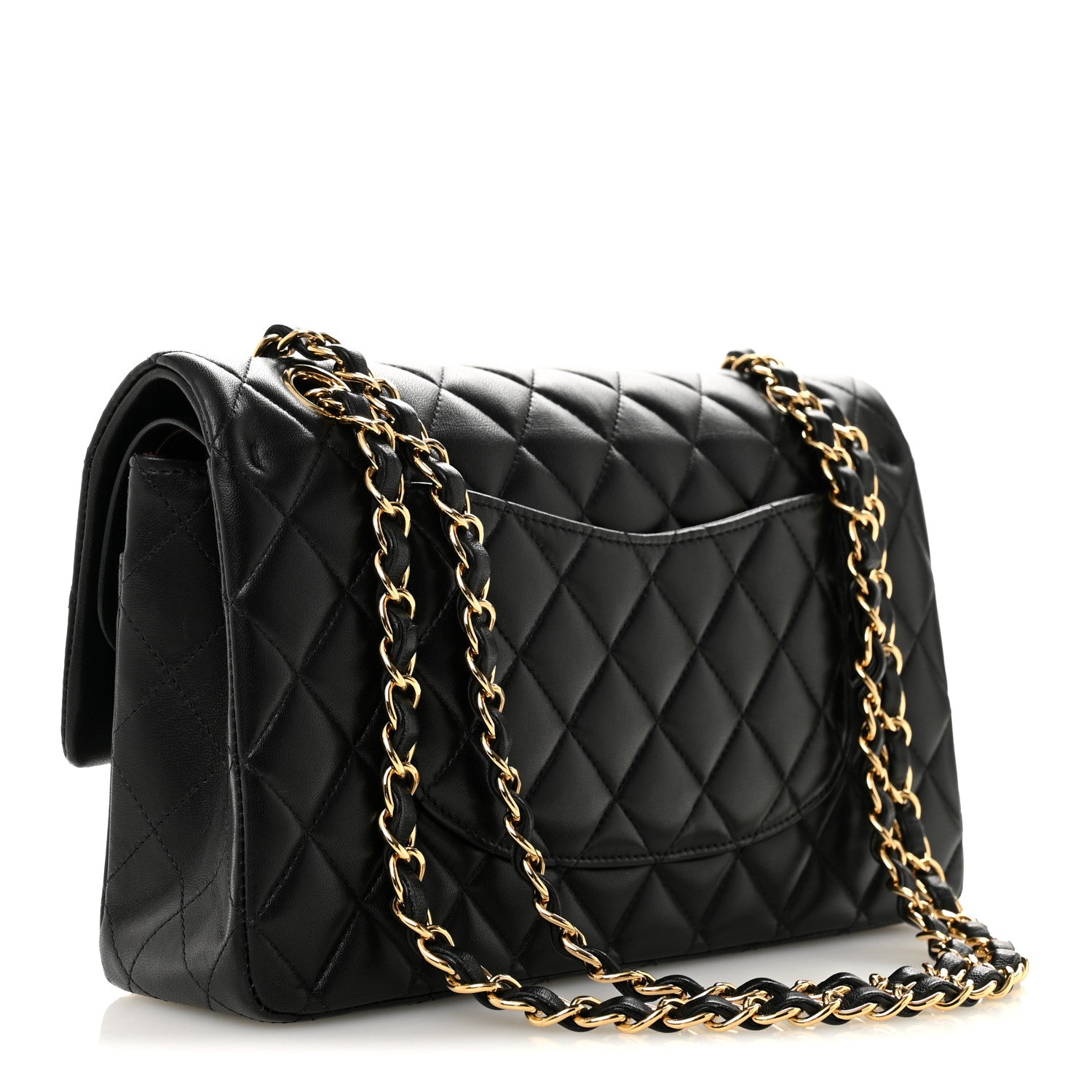 Chanel Lambskin Quilted Medium Double Flap Black 3 of 12