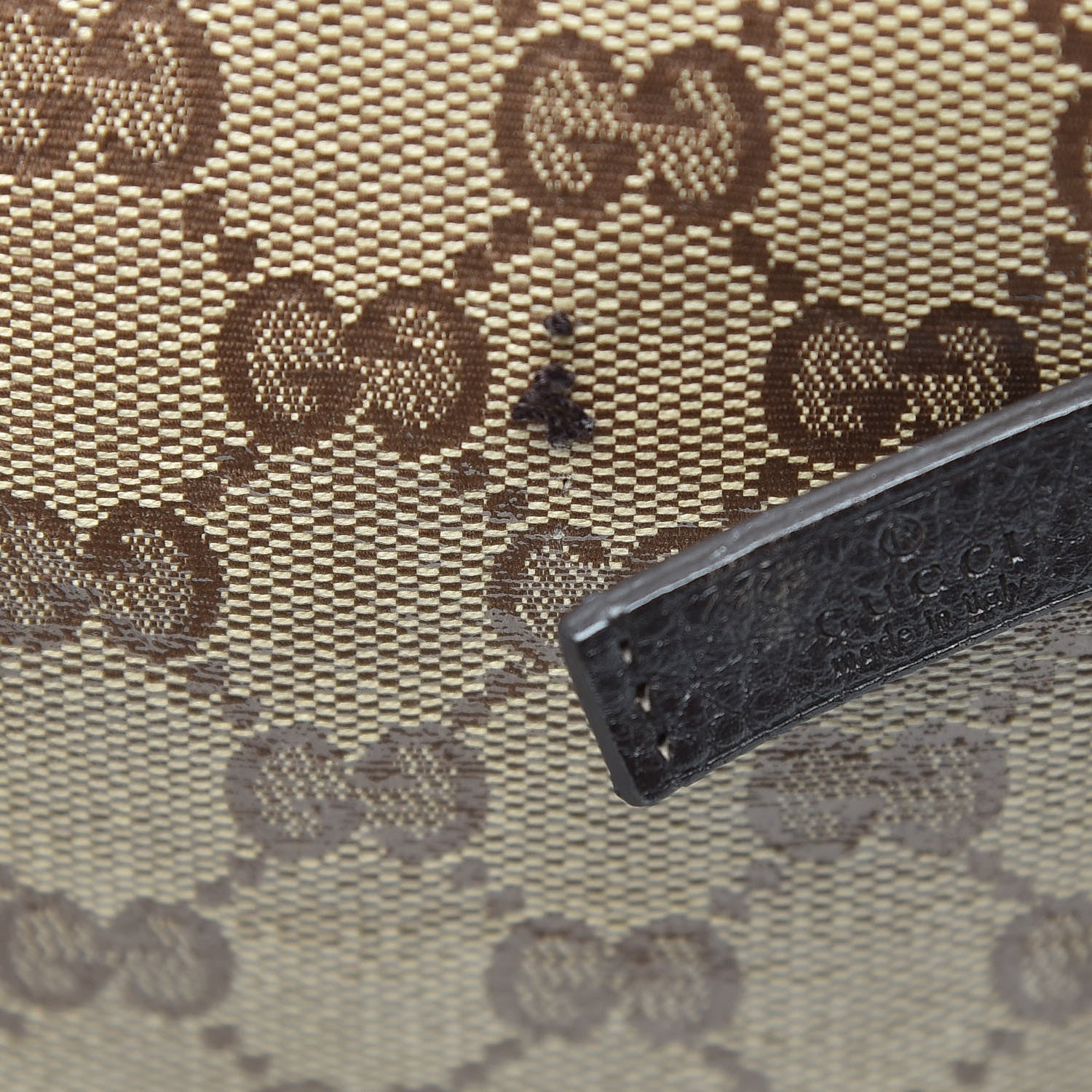 Gucci Crystal Monogram Large Joy Tote Beige Ebony Testa di Moro 16 of 26