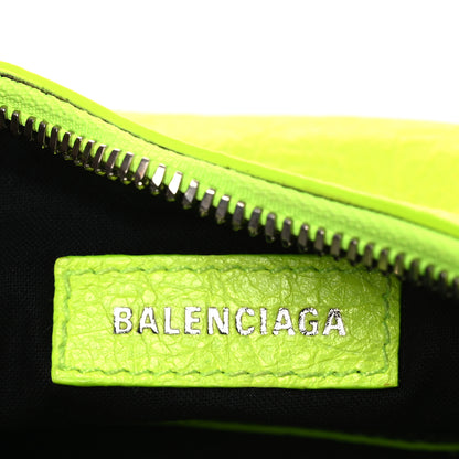 Balenciaga Agneau Arena Le Cagole Shoulder Bag XS Fluo Yellow 7 of 13