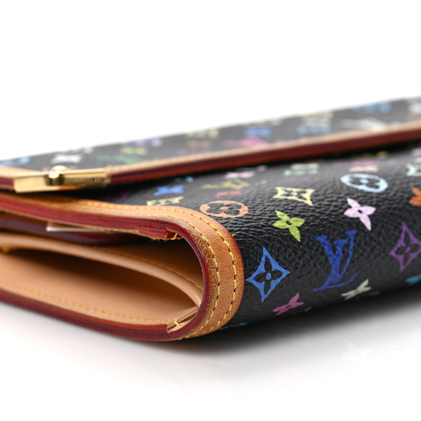 Monogram Multicolor Porte Tresor International Wallet Black