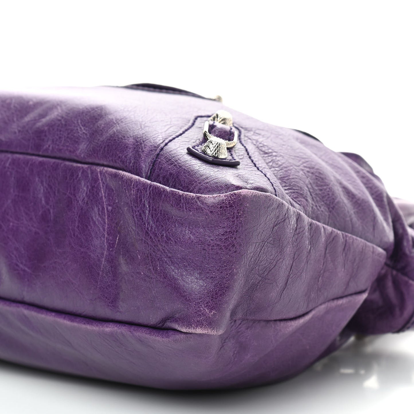 Agneau Giant 12 Silver Hardware Town Dark Violet