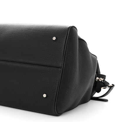 The Row Grained Calfskin George XL Duffle Bag Black 9 of 10