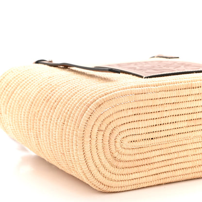 Loewe Raffia Small Square Basket Tote Bag Natural Tan 8 of 9