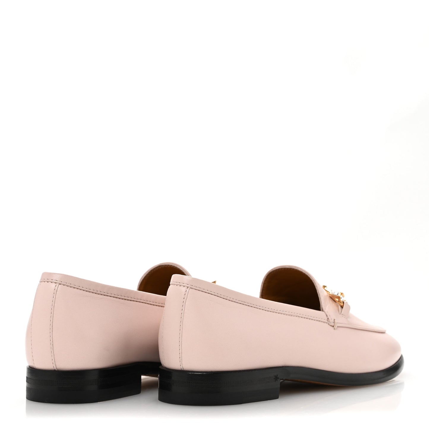 Malaga Kid Crystal Horsebit Womens Jordaan Loafers 36 Pink Hibiscus
