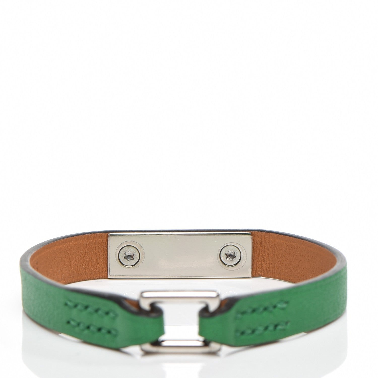 Hermes Veau Swift Micro Rivale Bracelet XS Bambou 3 of 6
