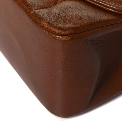 Chanel Lambskin Quilted Medium Single Flap Brown 8 of 8