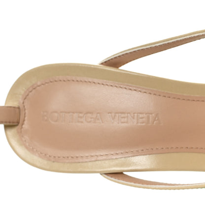 Bottega Veneta Lambskin Stretch Lounge Wedge Sandals 36 Cane Sugar 8 of 9