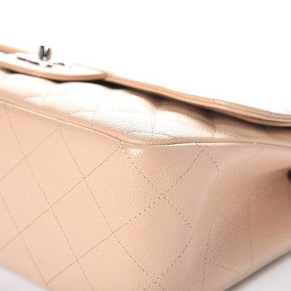 Chanel Caviar Quilted Jumbo Double Flap Beige Clair 11 of 12