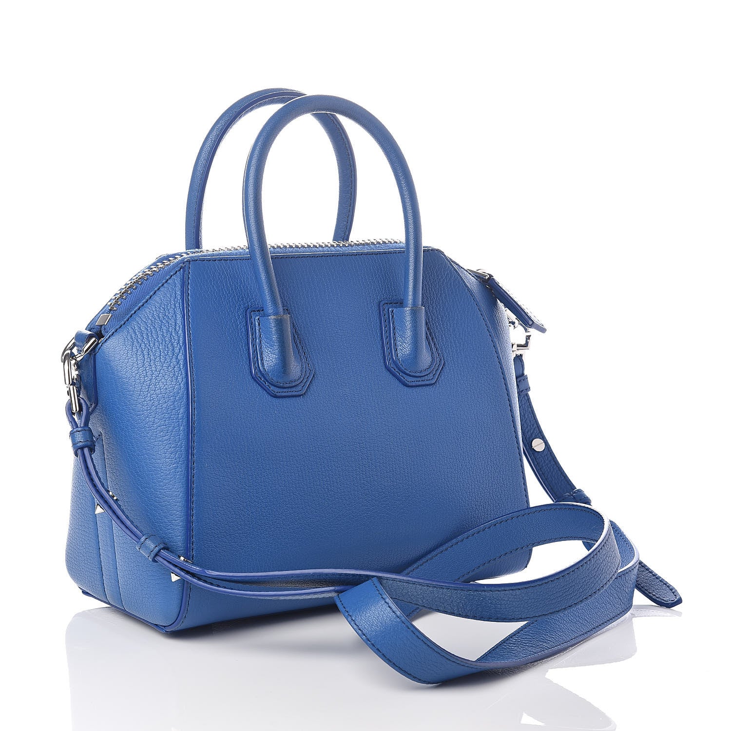 Givenchy Sugar Goatskin Mini Antigona Indigo Blue 3 of 12