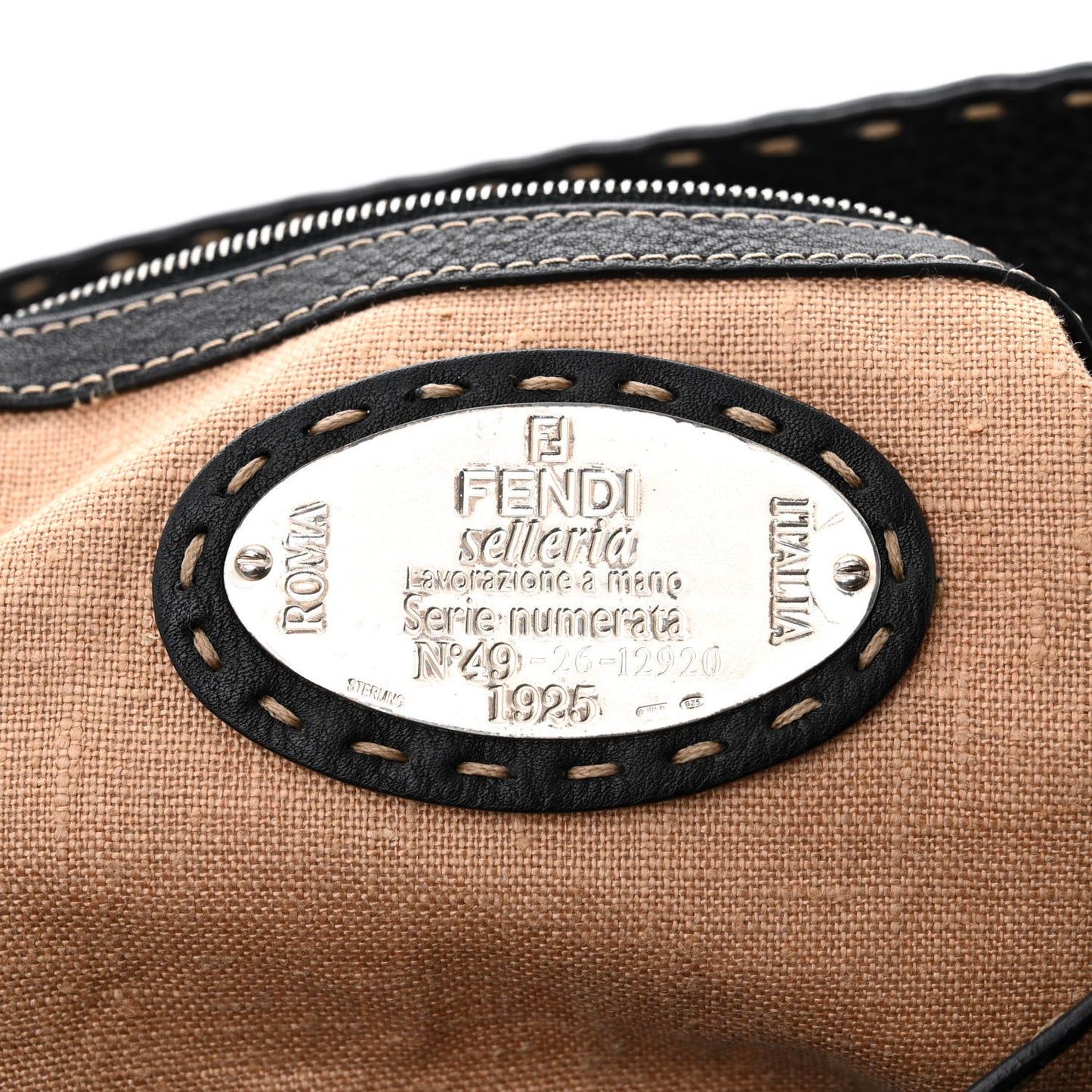 Cuoio Romano Selleria Medium Linda Satchel Black
