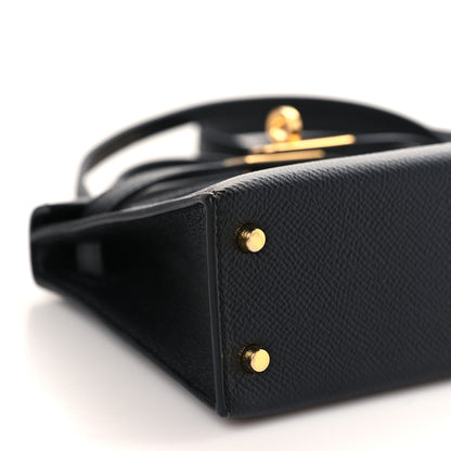 Hermes Epsom Mini Kelly Sellier 20 Black 8 of 10