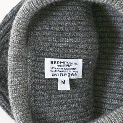 Hermes Cashmere Knit Heaven Beanie M Charbon Flanelle 4 of 4