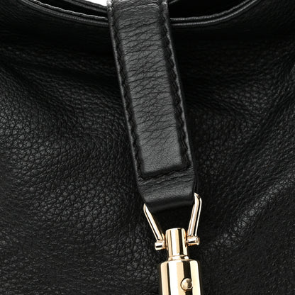 Gucci Pebbled Calfskin Medium New Jackie Shoulder Bag Black 7 of 11