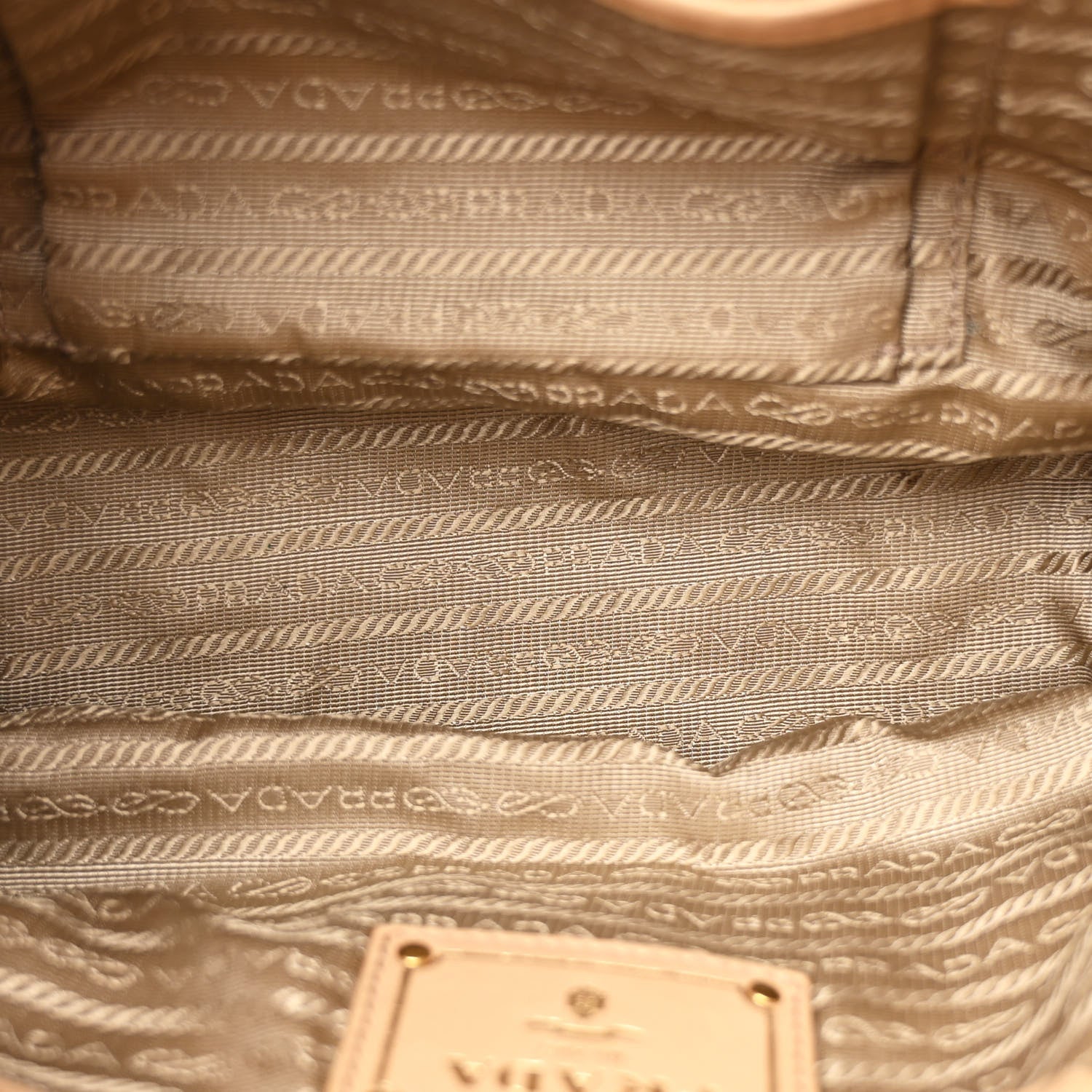 Prada Nappa Gaufre Buckle Satchel Cammello 5 of 15