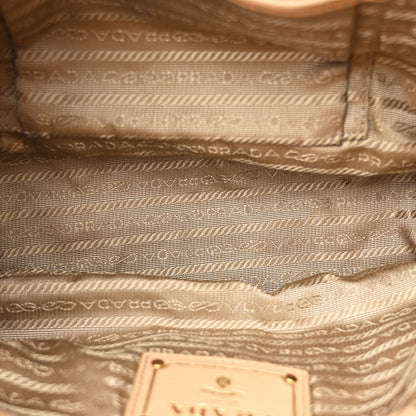 Prada Nappa Gaufre Buckle Satchel Cammello 5 of 15