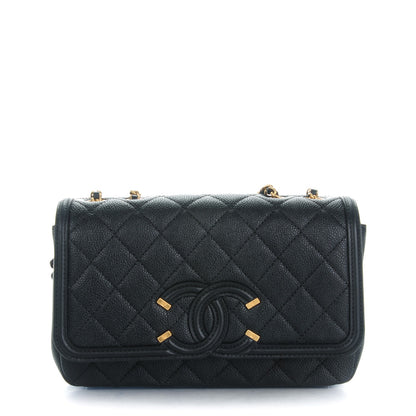 Chanel Caviar Quilted Small CC Filigree Flap Black 1 of 7