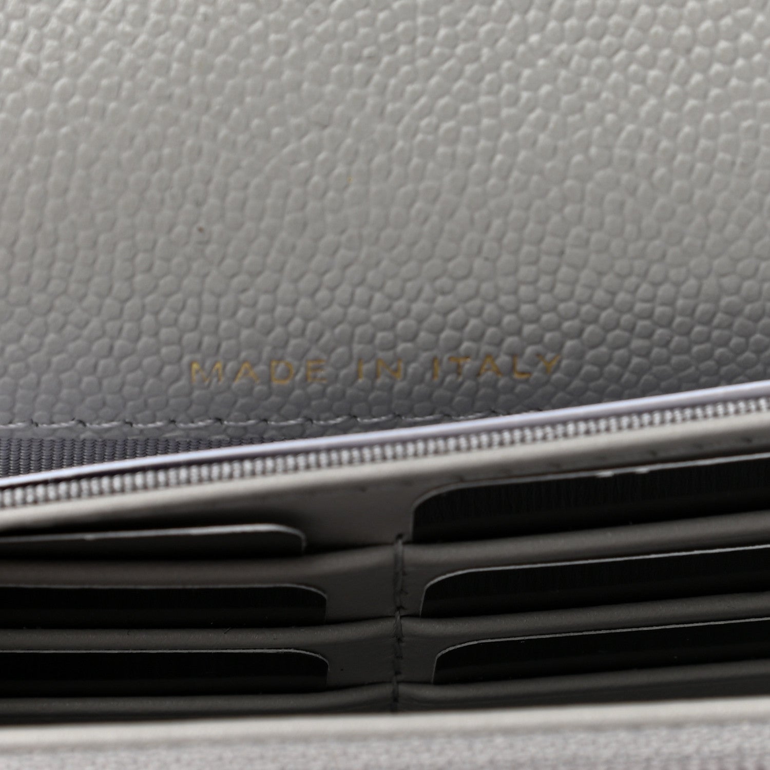 Chanel Caviar Quilted Large Flap Wallet Grey 7 of 8