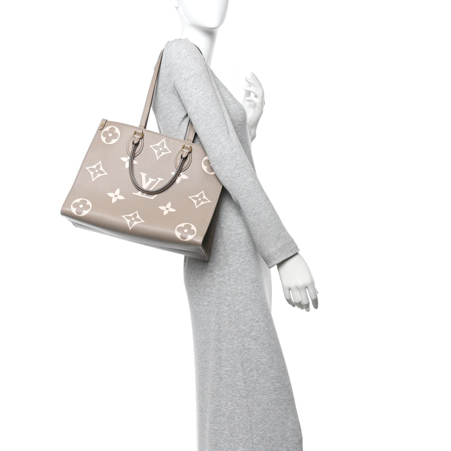 Empreinte Monogram Giant Onthego MM Tourterelle Creme