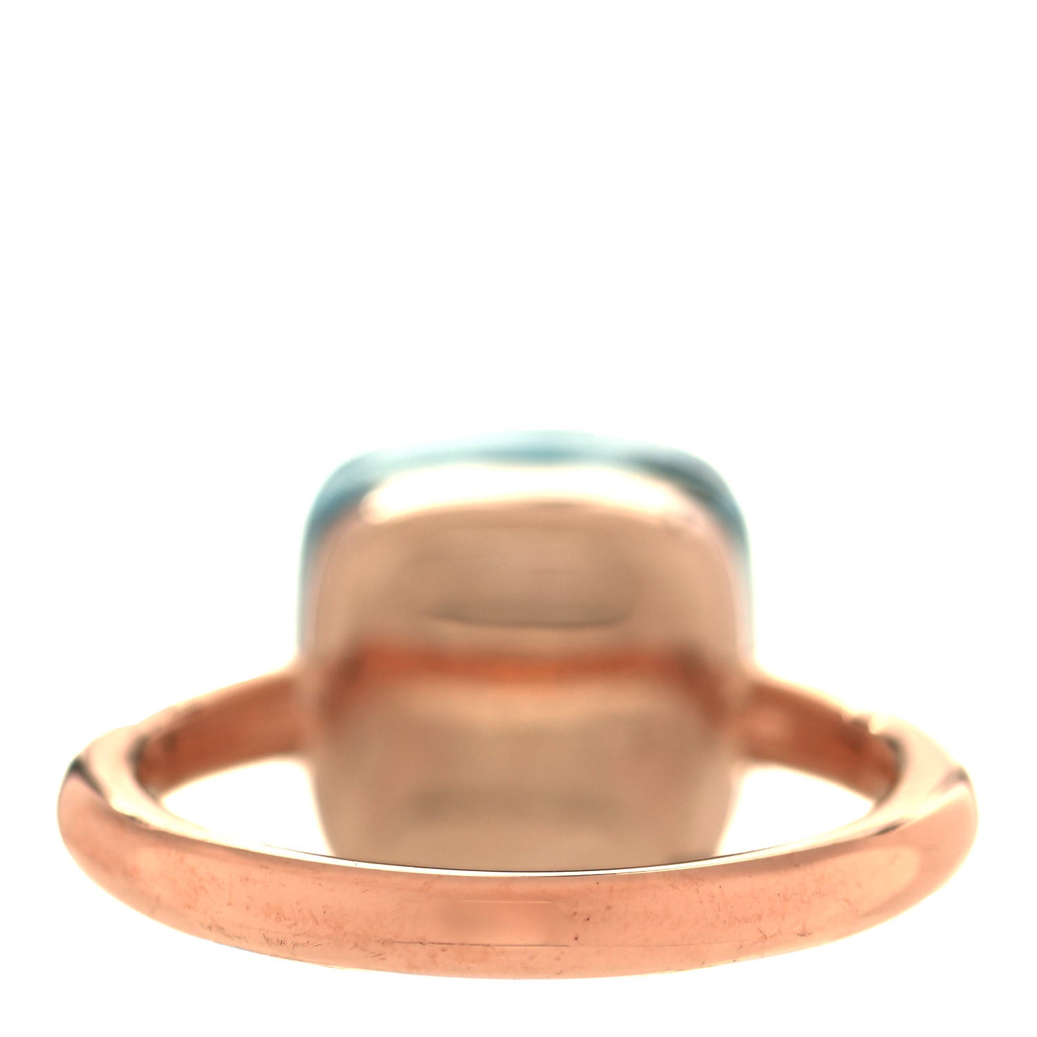 Pomellato 18K Rose Gold Blue Topaz Nudo Maxi Ring 52 6 2 of 4