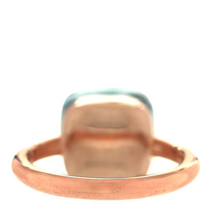 Pomellato 18K Rose Gold Blue Topaz Nudo Maxi Ring 52 6 2 of 4