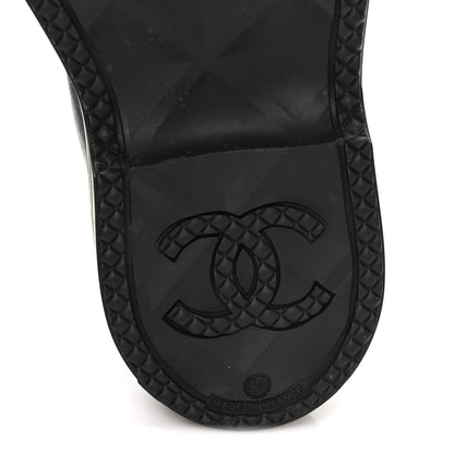 Chanel Caoutchouk CC High Boots 37 Black 7 of 9