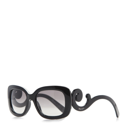 Prada Acetate Baroque Sunglasses SPR 27O Black 1 of 8