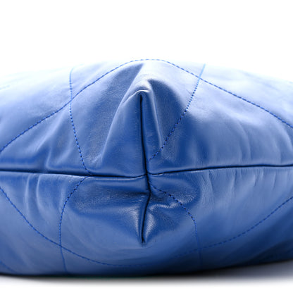 Chanel Shiny Calfskin Quilted Chanel 22 Blue 11 of 13