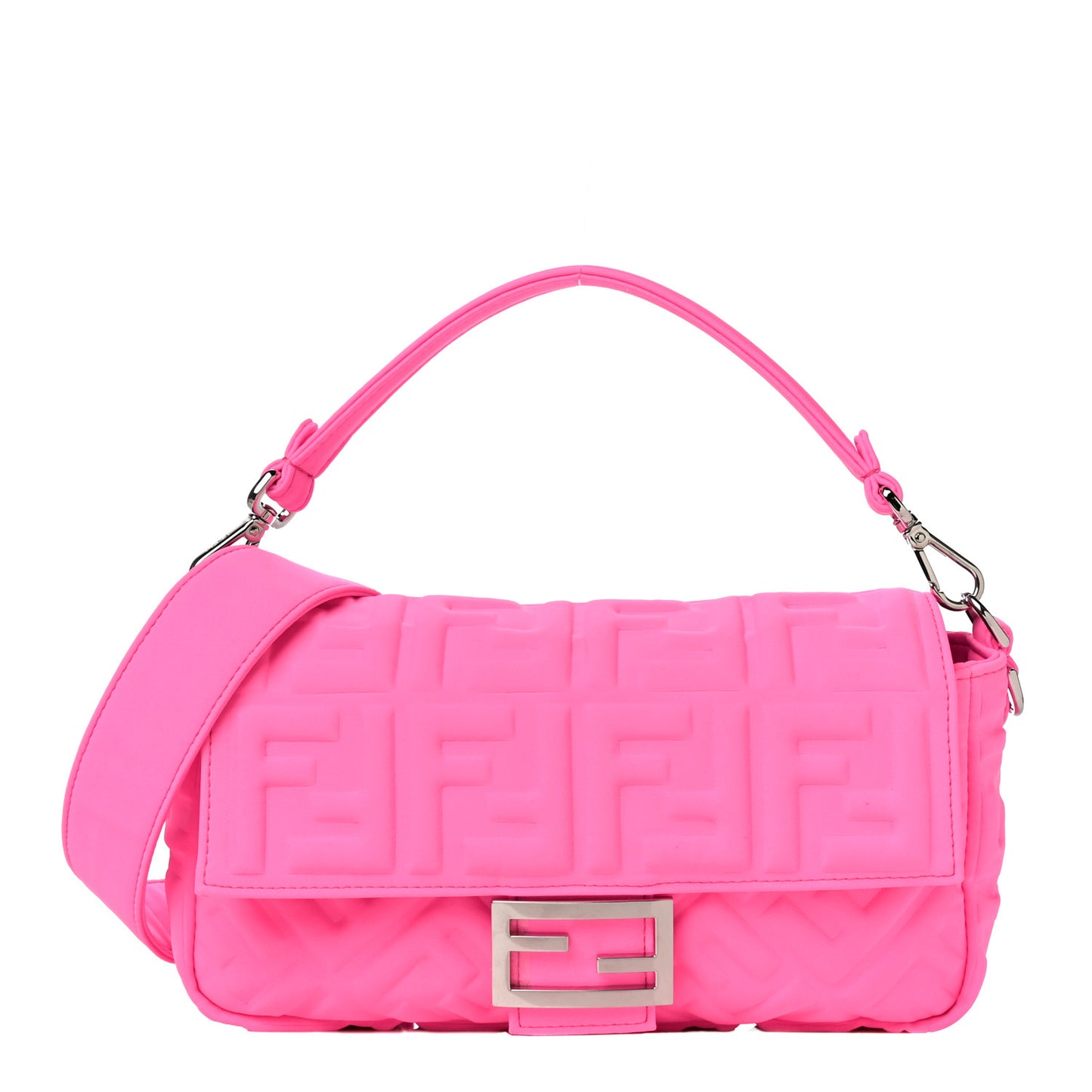 Lycra FF 1974 Embossed Baguette Rosa Fluo