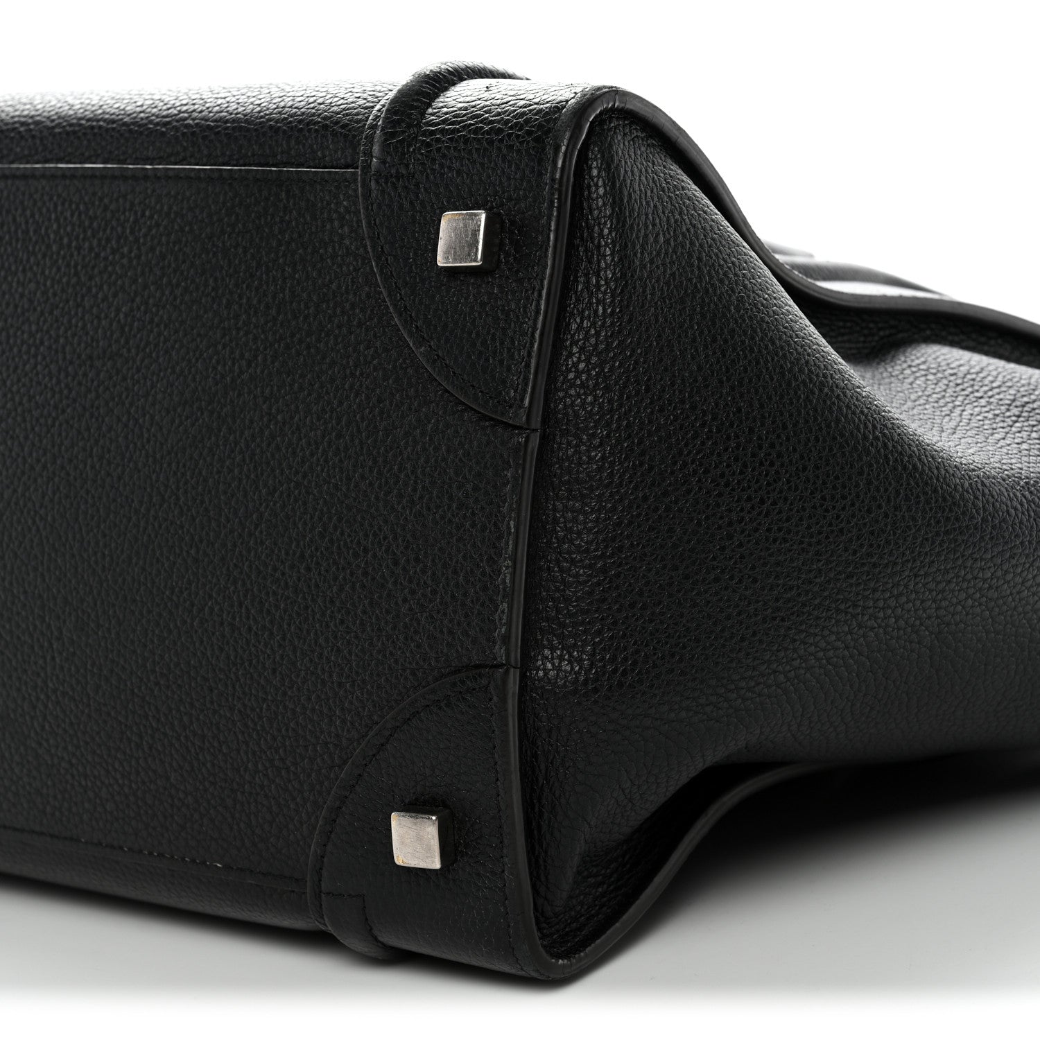 Celine Drummed Calfskin Mini Luggage Black 9 of 17