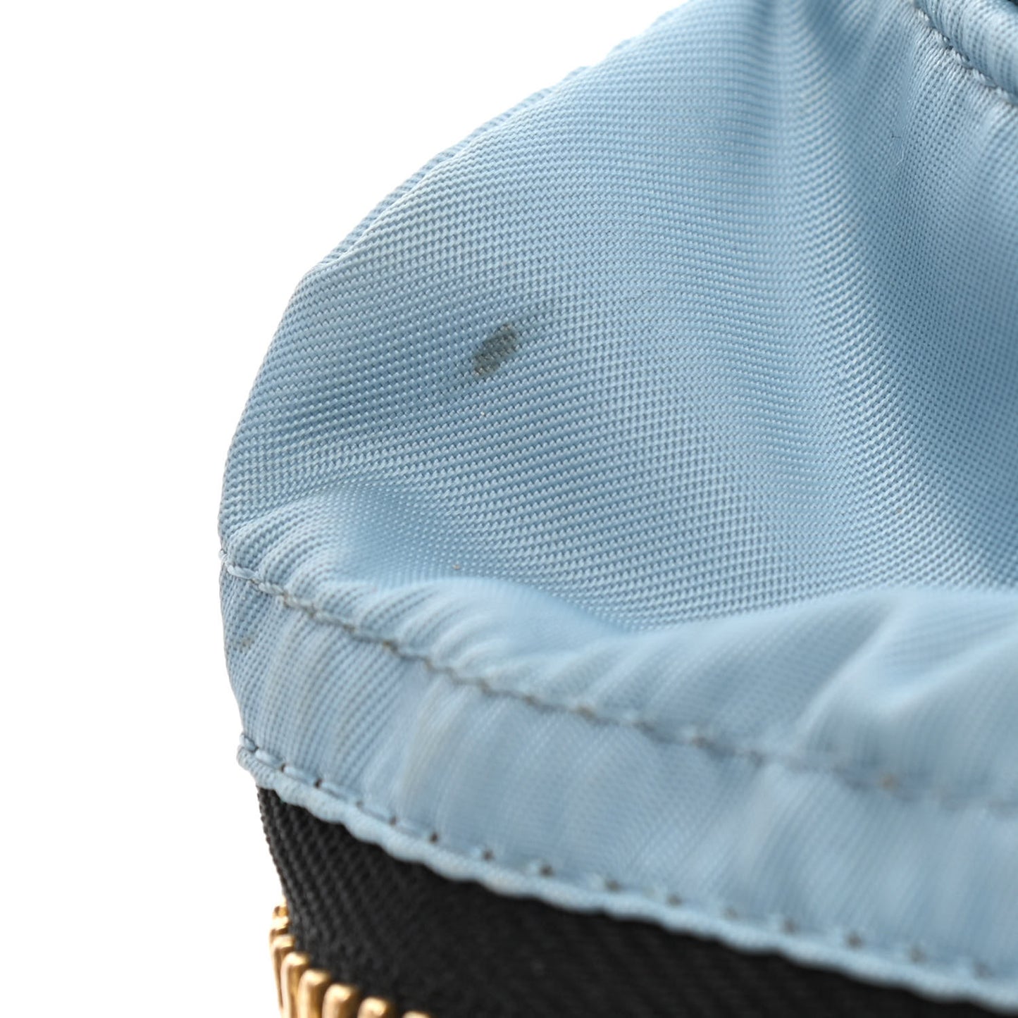 Nylon Medium Rucksack Backpack Light Blue