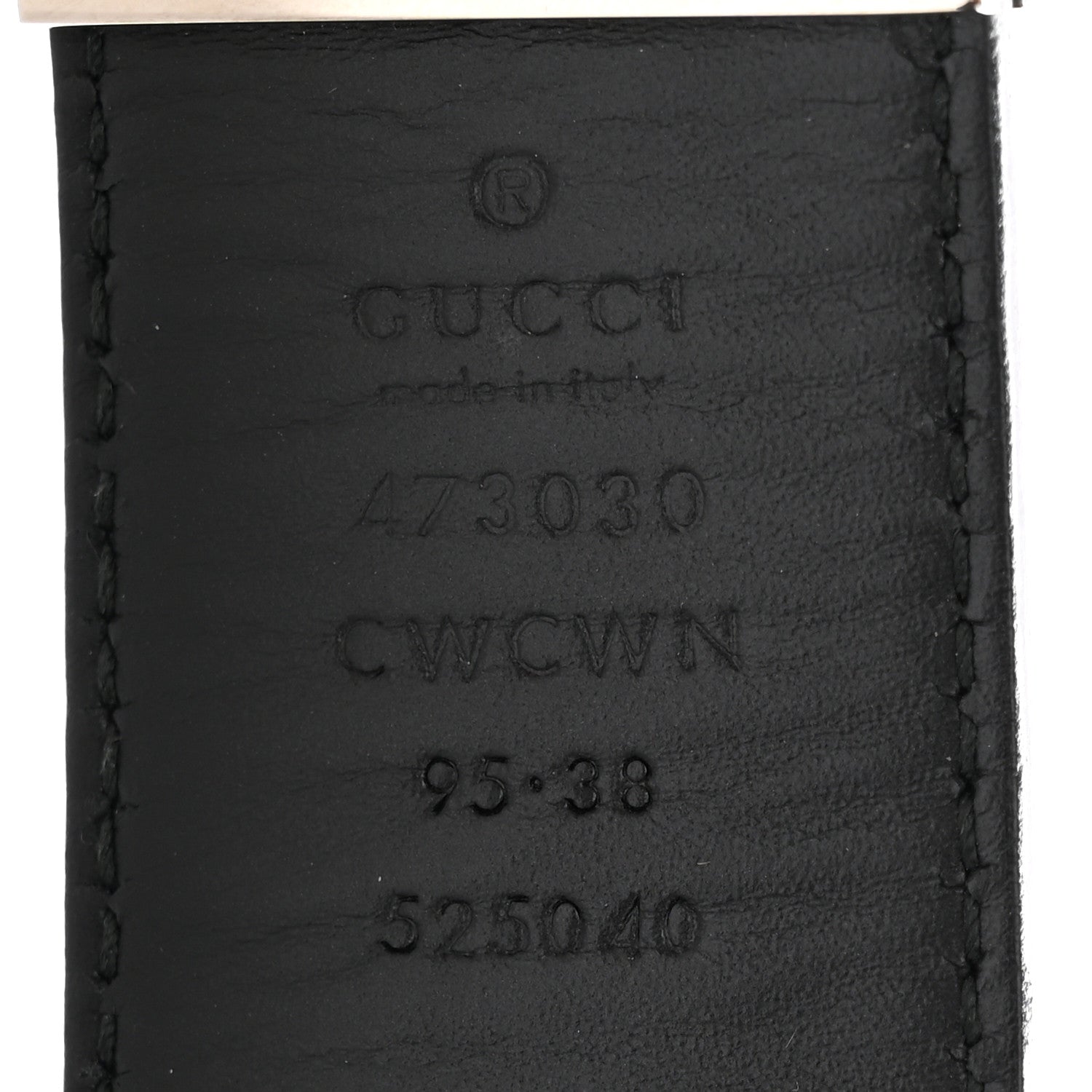 Gucci Guccissima Signature Interlocking G Reversible 37mm Belt 95 38 Black Cocoa 5 of 7
