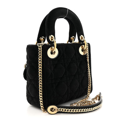 Christian Dior Velvet Mini Lady Dior Black 3 of 10