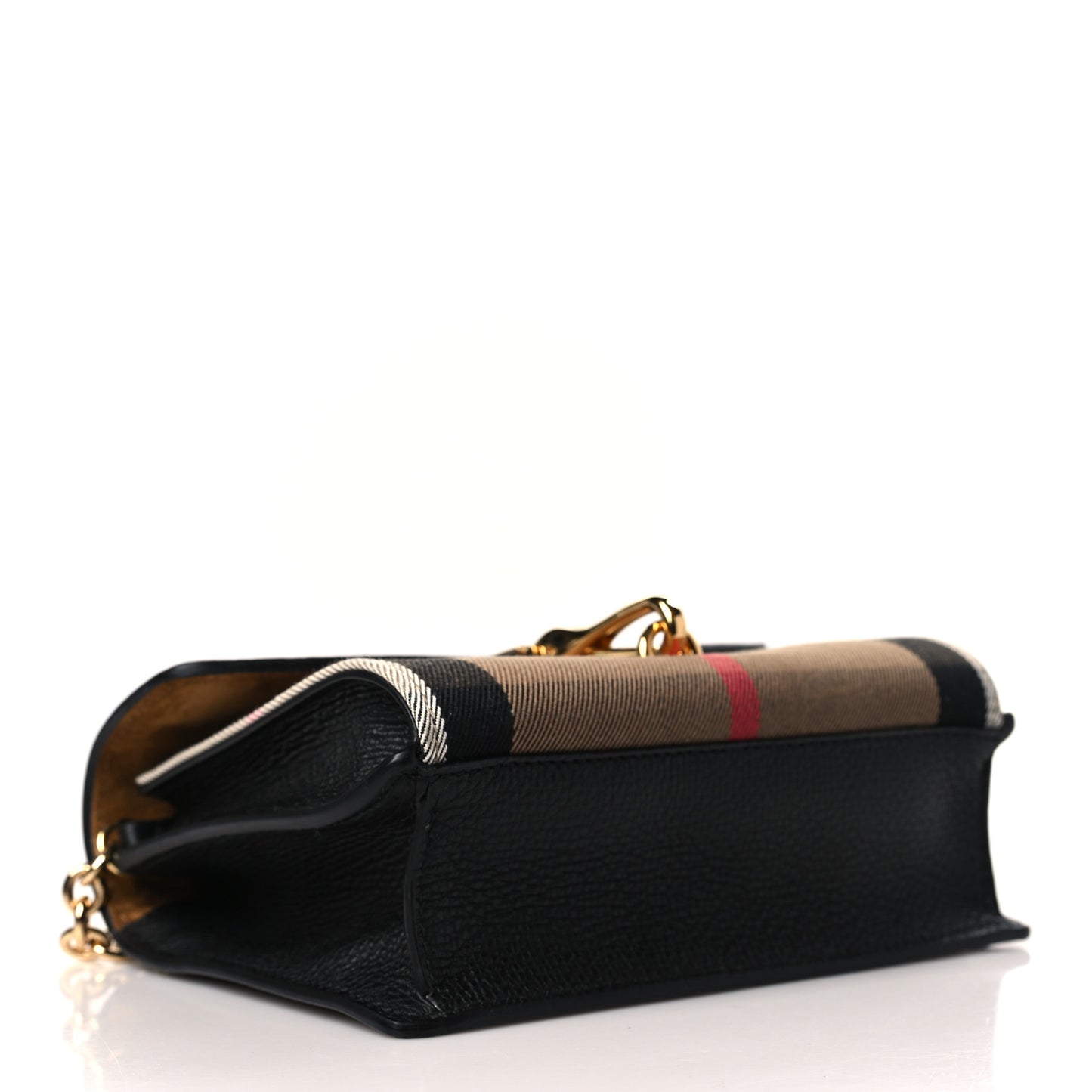 Derby Calfskin House Check Baby Macken Crossbody Bag Black