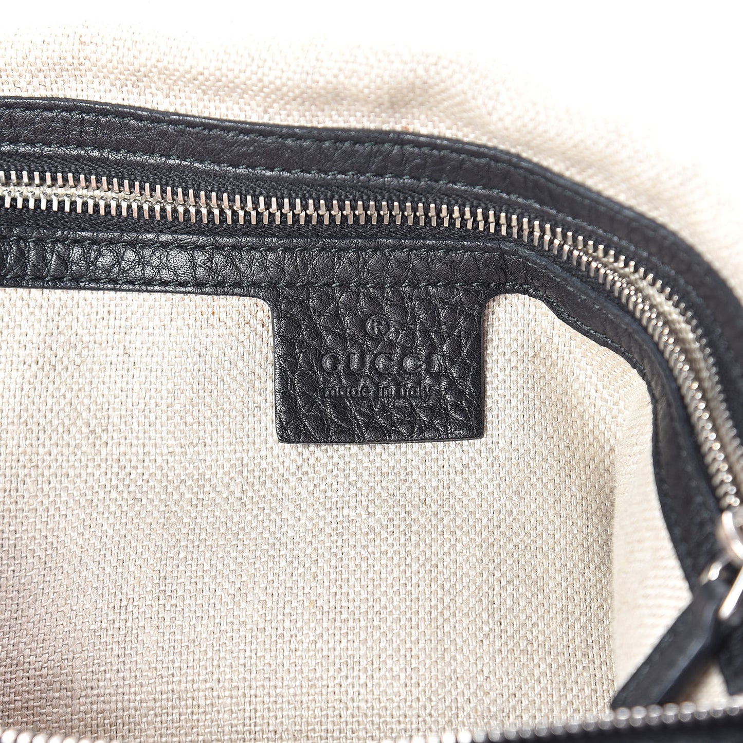 Pebbled Calfskin Medium Icon Bit Shoulder Bag Black