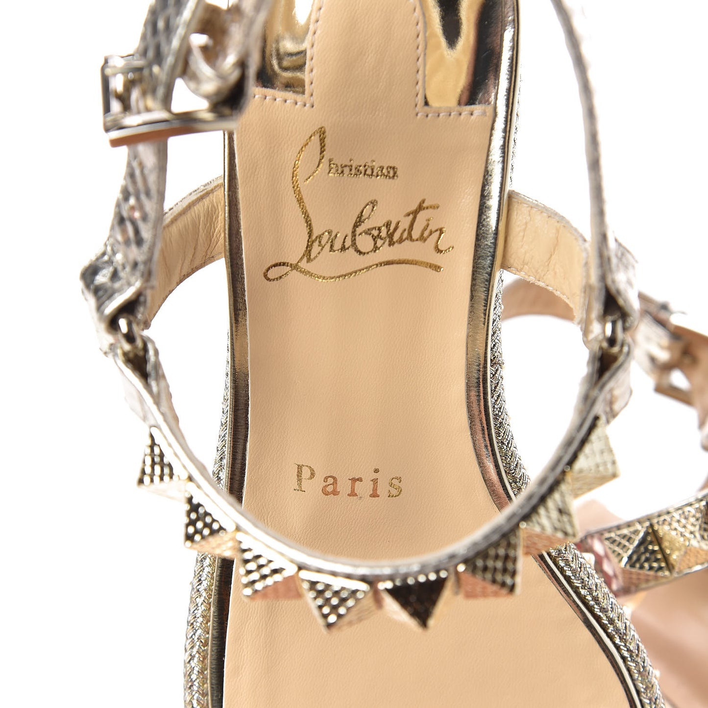 Calfskin Cubiste Pyraclou 60 Platform Sandals 36 Platine