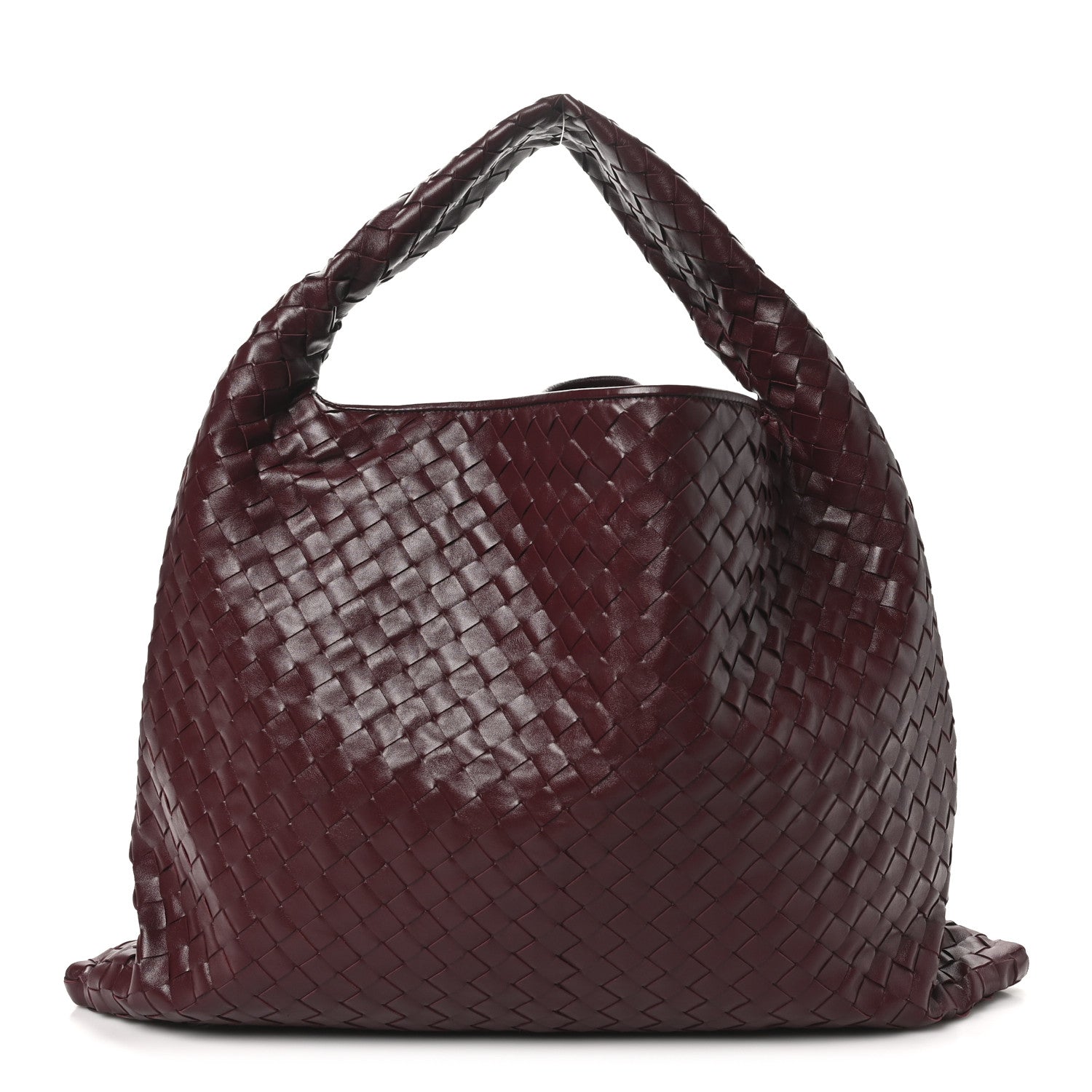Bottega Veneta Calfskin Intrecciato Large Hop Barolo 1 of 9